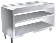 mueble central pasante con estante gama 600 distform