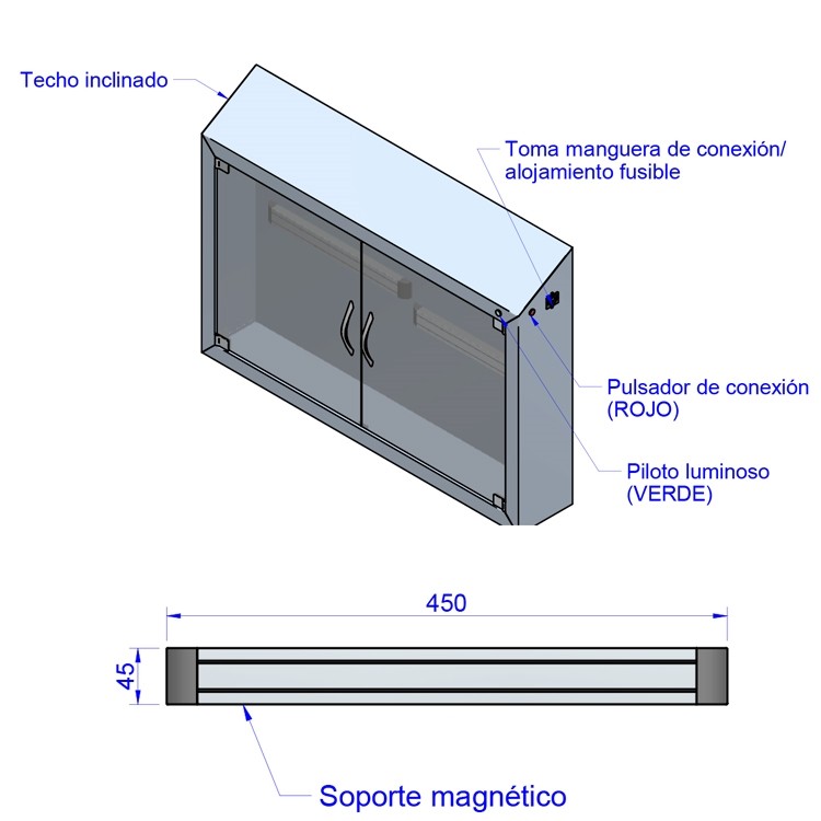 ARMARIO ESTERILIZADOR DE CUCHILLOS CON OZONO