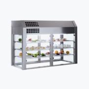 vitrina refrigerada para self service tres niveles distform