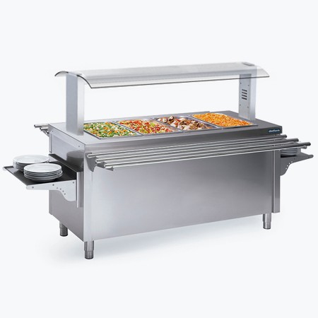 buffet central con calor seco self service distform