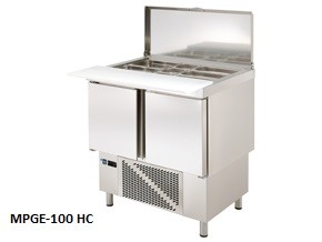 mesas refrigeradas para hosteleria de preparacion ensaladas y pizzas edenox