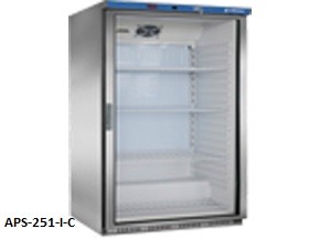 ARMARIOS REFRIGERADOS SERIE ECO CON PUERTA DE CRISTAL EXTERIOR INOX