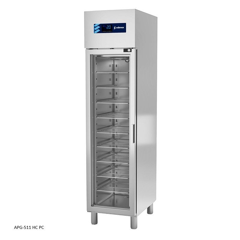 armario refrigerado edenox serie gn 1/1 con puerta de cristal