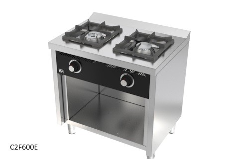 cocina gas con soporte serie 600 hr fainca