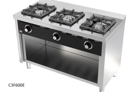 cocina gas con soporte serie 600 hr fainca 1