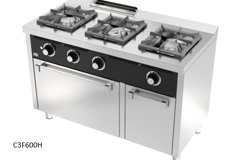 cocina gas con horno serie 600 hr fainca 1