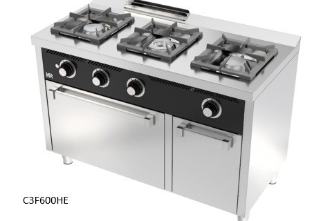 COCINA GAS CON HORNO ELÉCTRICO SERIE 600 HR 1