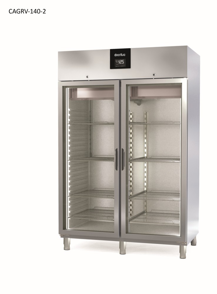 ARMARIO REFRIGERADO PUERTAS DE CRISTAL GN 2/1 1350 mm MIRAGE