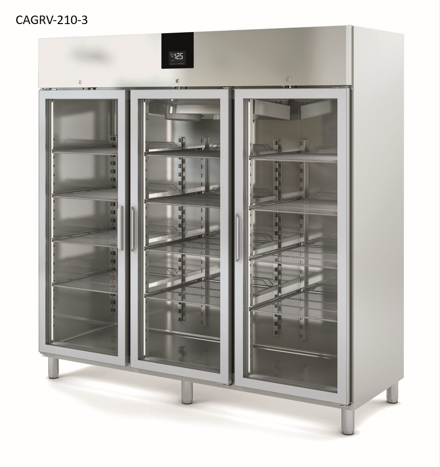ARMARIO REFRIGERADO PUERTAS DE CRISTAL GN 2/1 2035 mm MIRAGE