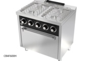 cocina gas con horno serie 600 basic hr fainca
