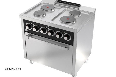 cocina electrica con horno serie 600 hr fainca