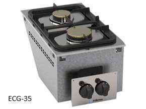 cocina industrial encastrable para show cooking buffet self service