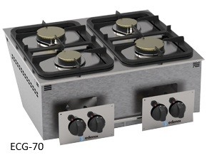 cocina industrial encastrable para show cooking buffet self service 1