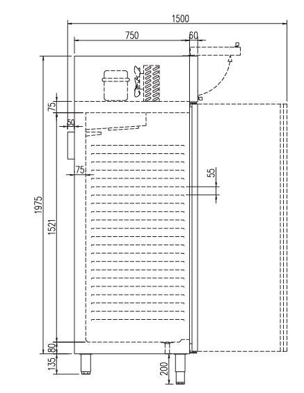 armario congelador gastronorm gn 2/1 alta eficiencia docriluc 3