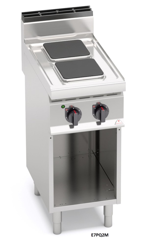 COCINA ELÉCTRICA CON SOPORTE FUEGOS CUADRADOS BERTO´S