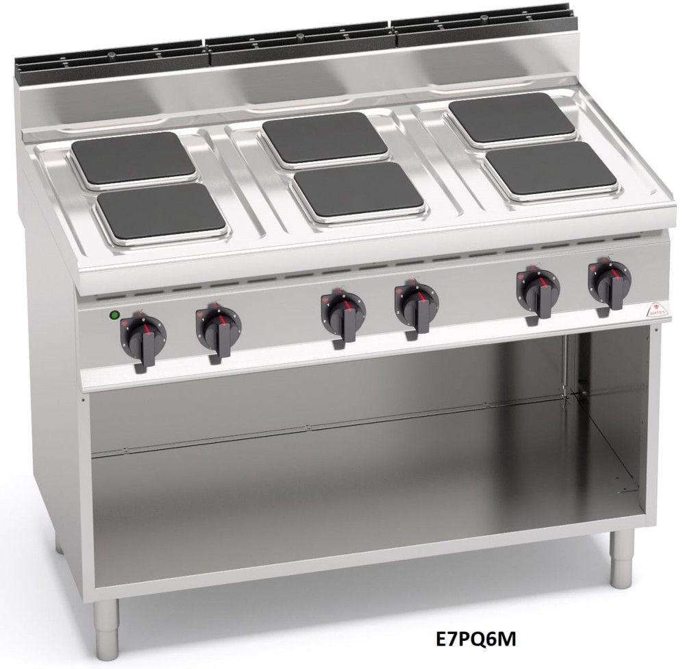 COCINA ELÉCTRICA CON SOPORTE FUEGOS CUADRADOS BERTO´S 2