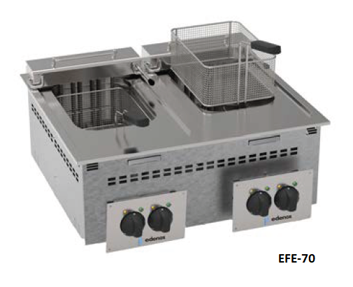 freidora electrica encastrable drop in buffet edenox 1