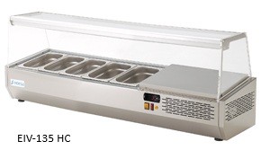 EXPOSITOR DE INGREDIENTES REFRIGERADO TAPA CRISTAL