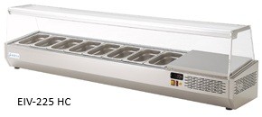 EXPOSITOR DE INGREDIENTES REFRIGERADO TAPA CRISTAL 2