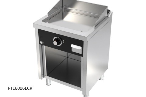 frytop electrico con soporte cromo duro serie 600 hr fainca