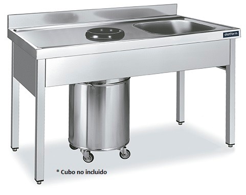 fregadera con aro desbarace distform