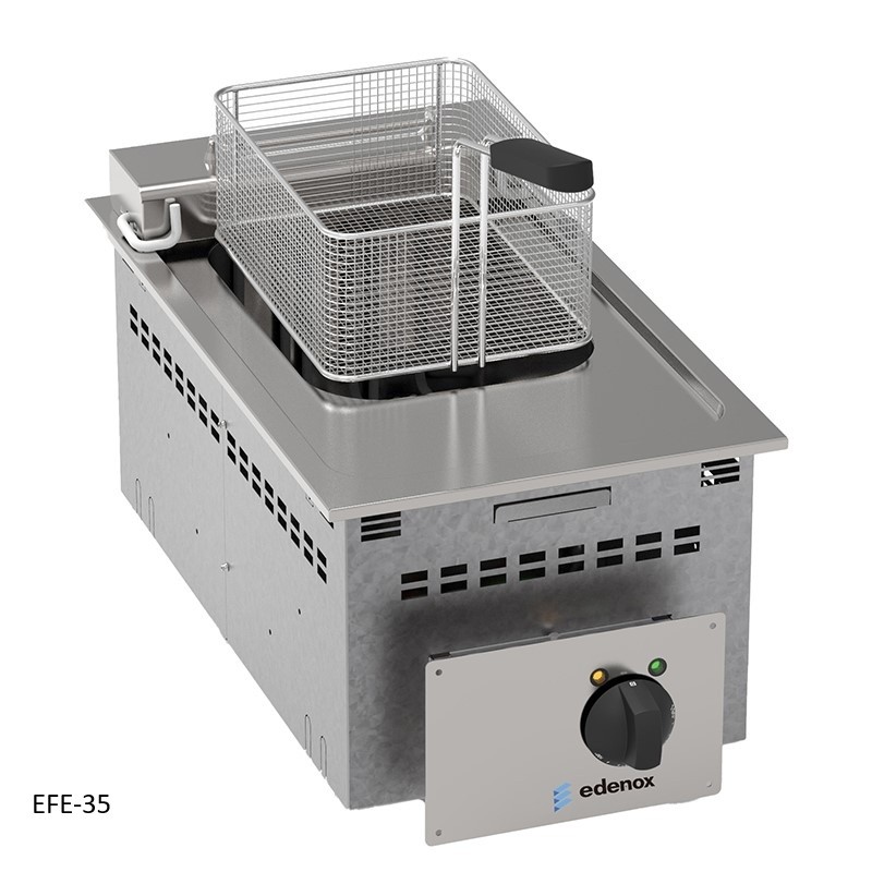 freidora electrica encastrable drop in buffet edenox