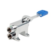 grifo pedal dos aguas un pedal para instalar en suelo para hosteleria g1p2se edenox