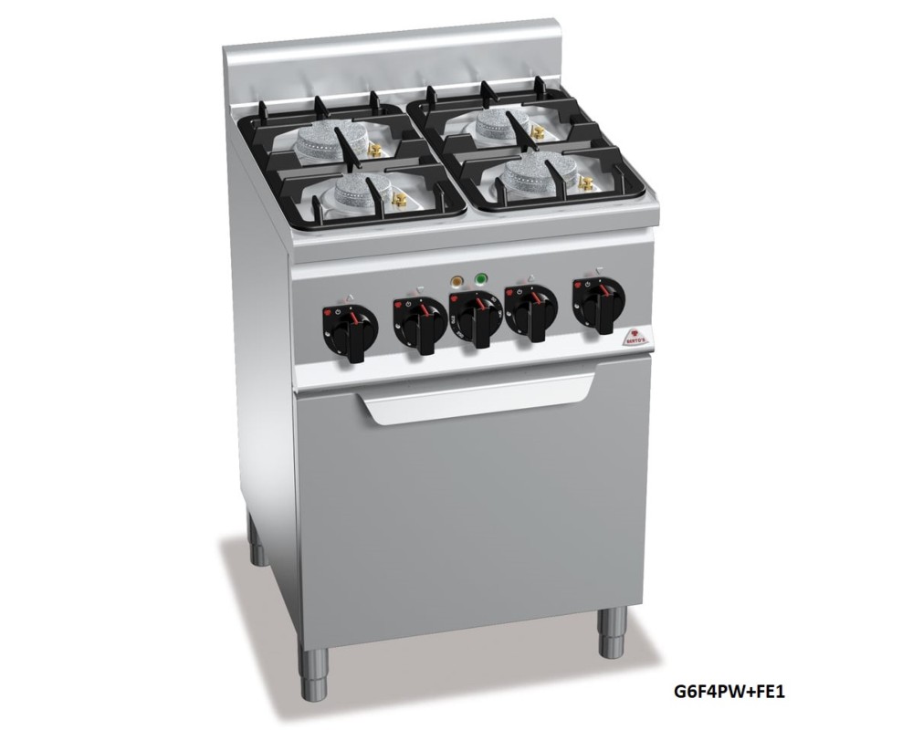 COCINA A GAS CON HORNO ECO POWER BERTO´S 1