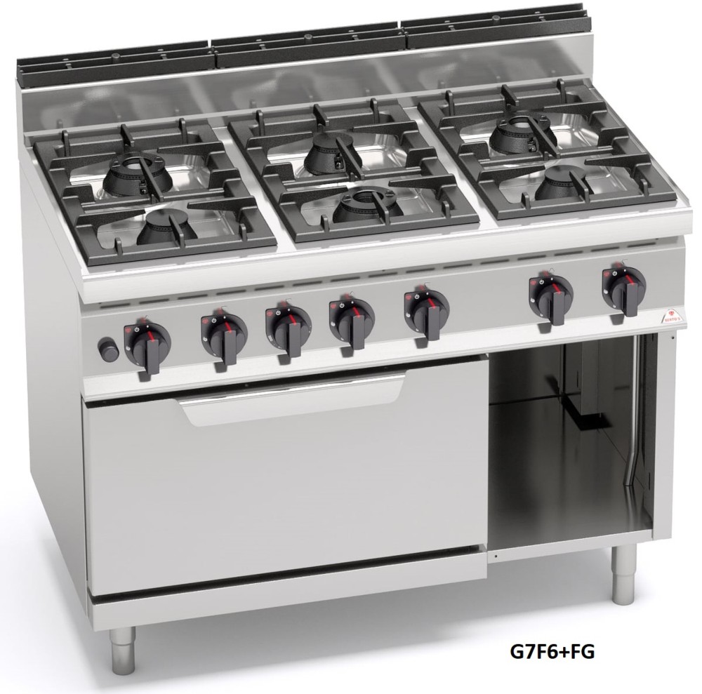 COCINA SERIE 700 A GAS CON HORNO BERTO´S 1