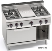 COCINA A GAS CON PLACA RADIANTE Y HORNO BERTO´S 