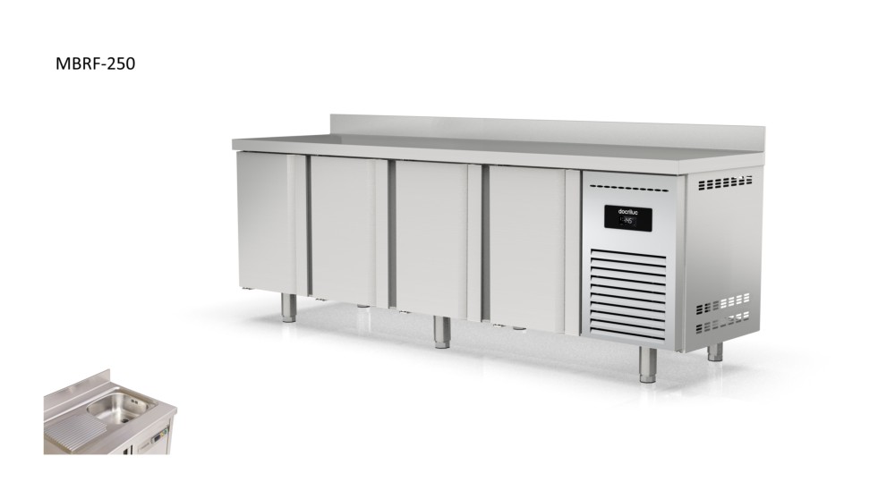 mesa refrigerada con fregadero snack docriluc 2