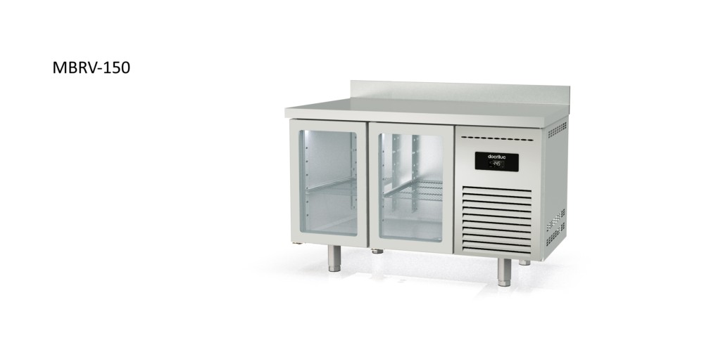 mesa refrigerada puerta de cristal snack docriluc