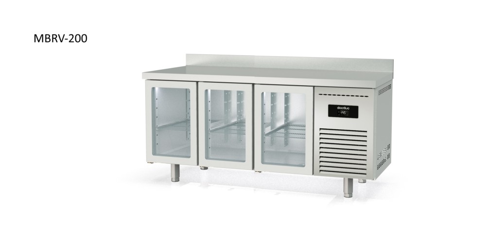 mesa refrigerada puerta de cristal snack docriluc 1