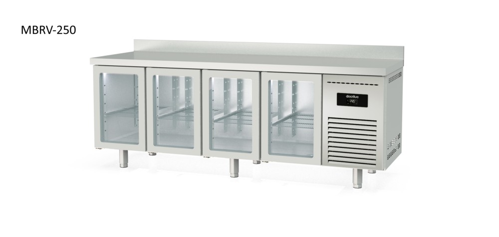 mesa refrigerada puerta de cristal snack docriluc 2