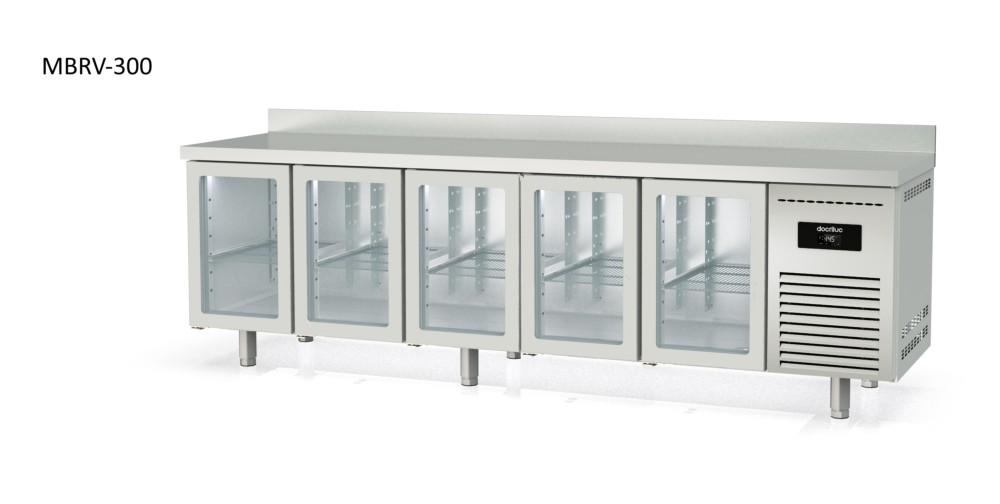 mesa refrigerada puerta de cristal snack docriluc 3