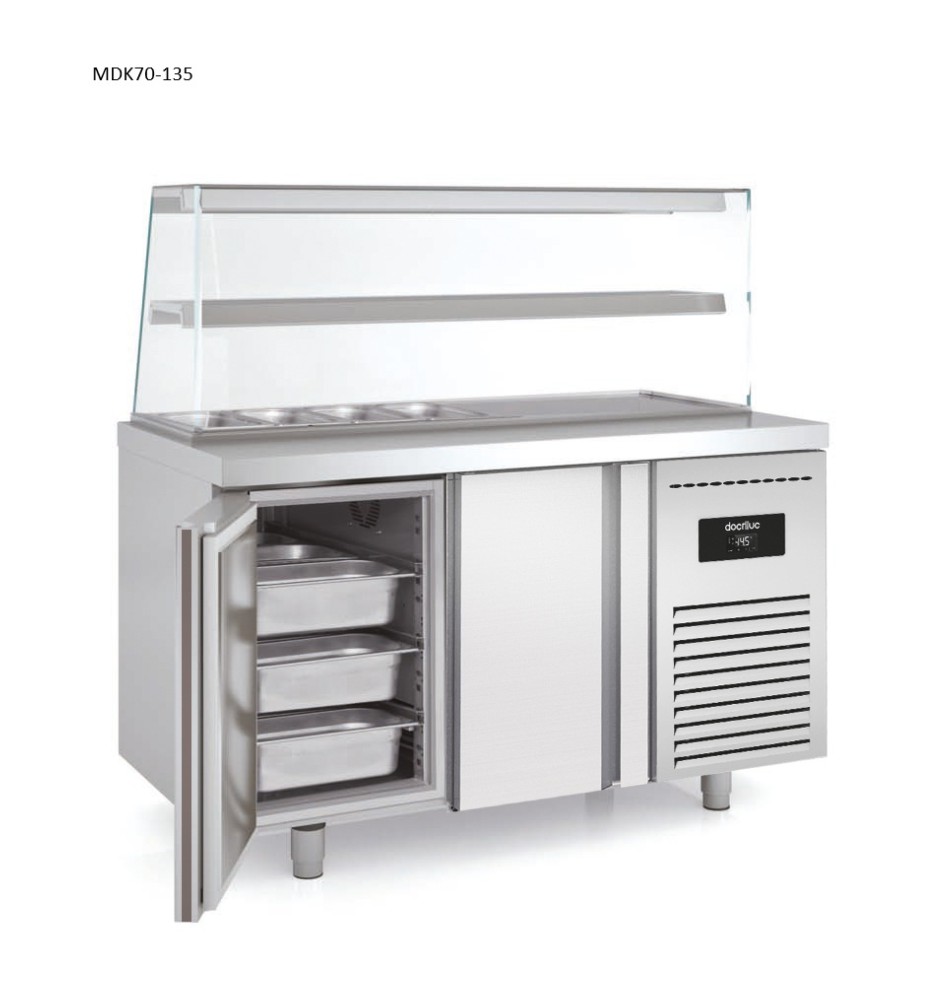 mesa refrigerada gastronorm 1/1fast food Kebab docriluc