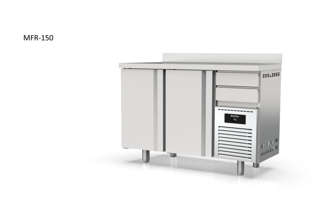 mesa refrigerada snack frente mostrador docriluc