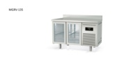 mesa refrigerada gastronorm 1/1 puertas cristal docriluc