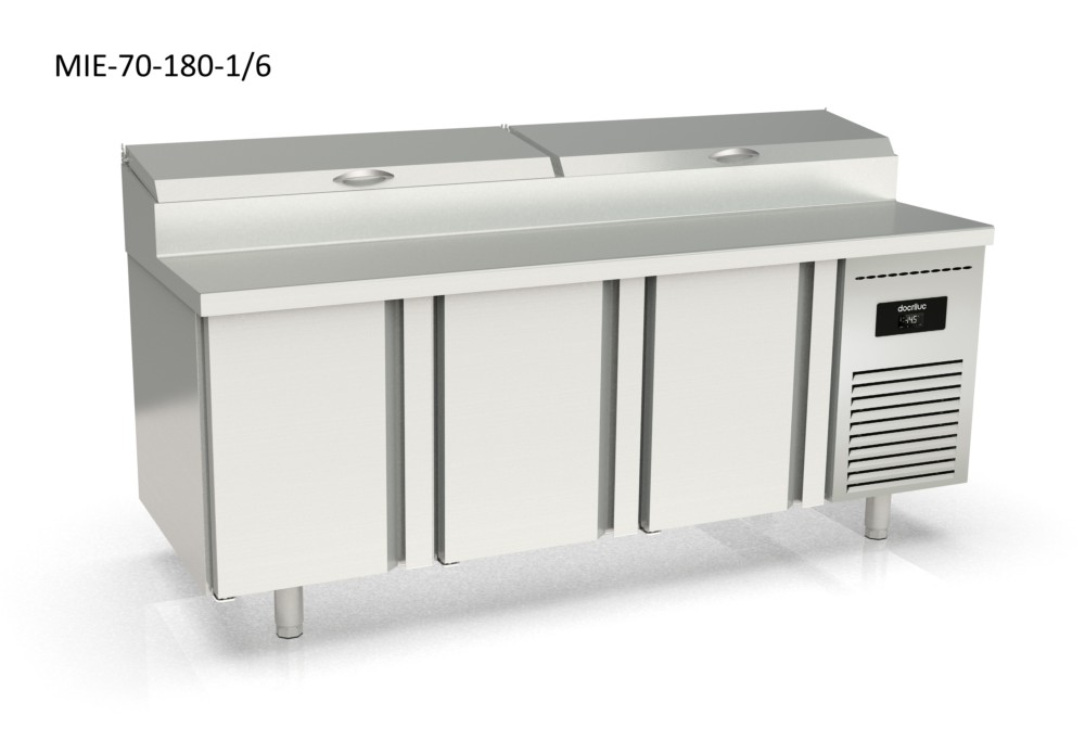 mesa refrigerada gastronorm 1/1 preparacion sushi cheff docriluc