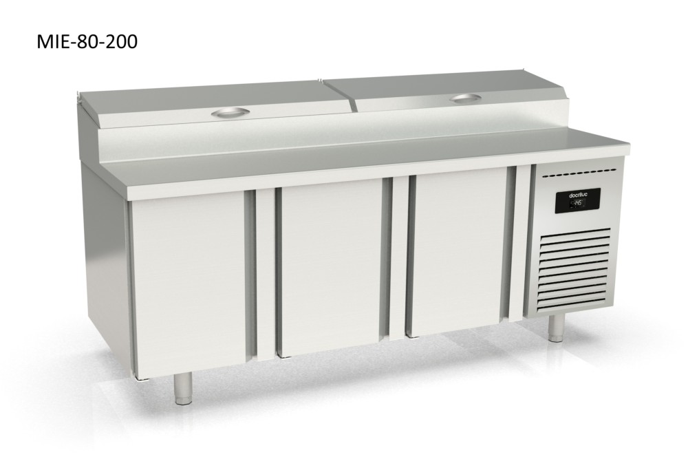 mesa refrigerada gastronorm 1/1 preparacion pizzas cheff docriluc 1