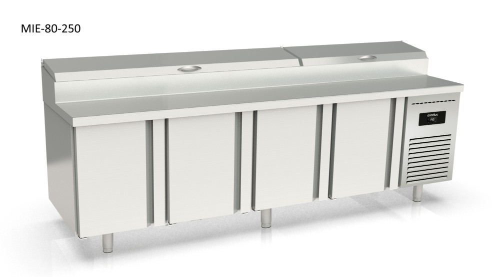 mesa refrigerada gastronorm 1/1 preparacion pizzas cheff docriluc 2