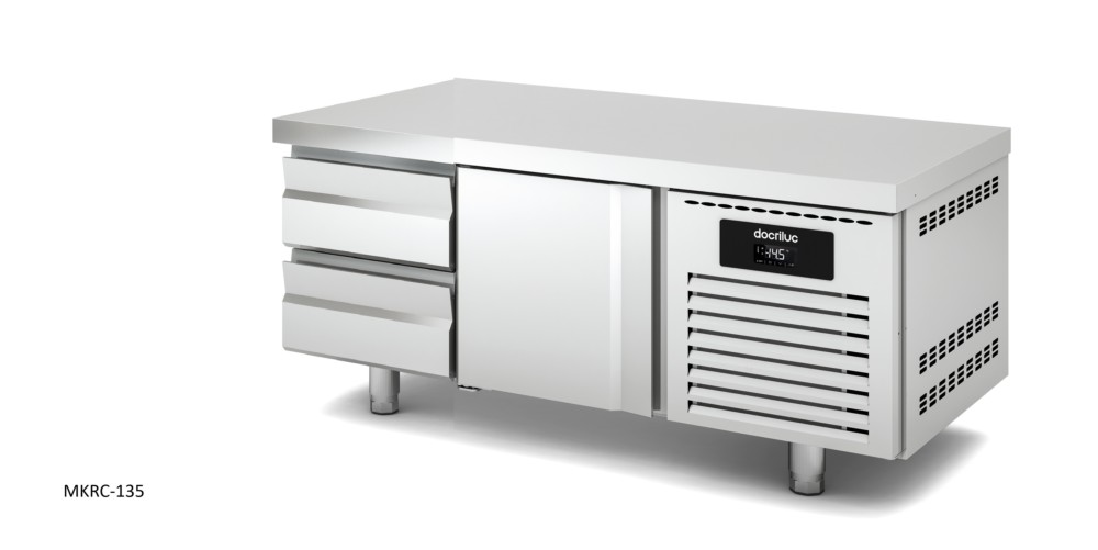 mesa refrigerada gastronorm 1/1 bajo cocina con cajones refrigerados docriluc
