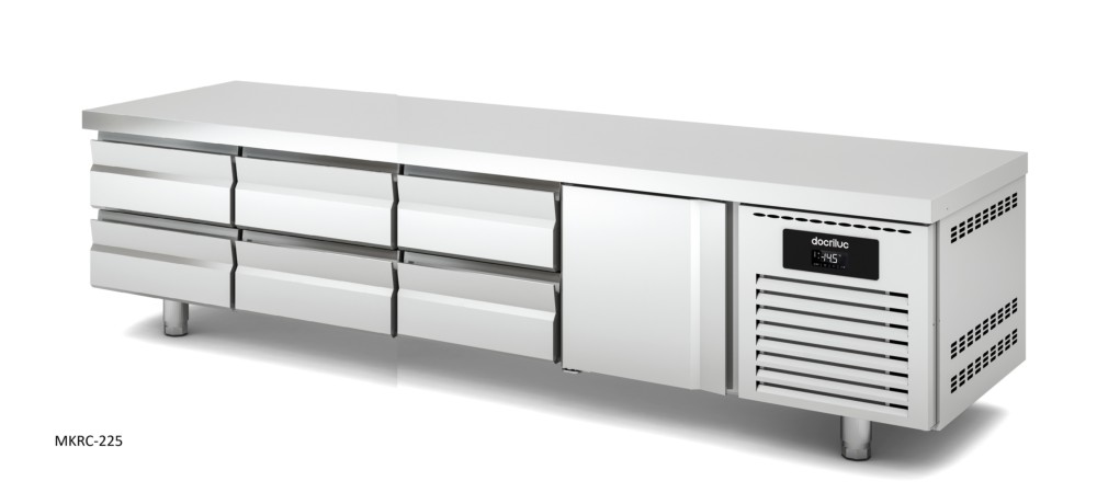 mesa refrigerada gastronorm 1/1 bajo cocina con cajones refrigerados docriluc 2