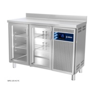 MESAS REFRIGERADAS GASTRONORM SERIE GN 1/1 CON PUERTAS DE CRISTAL