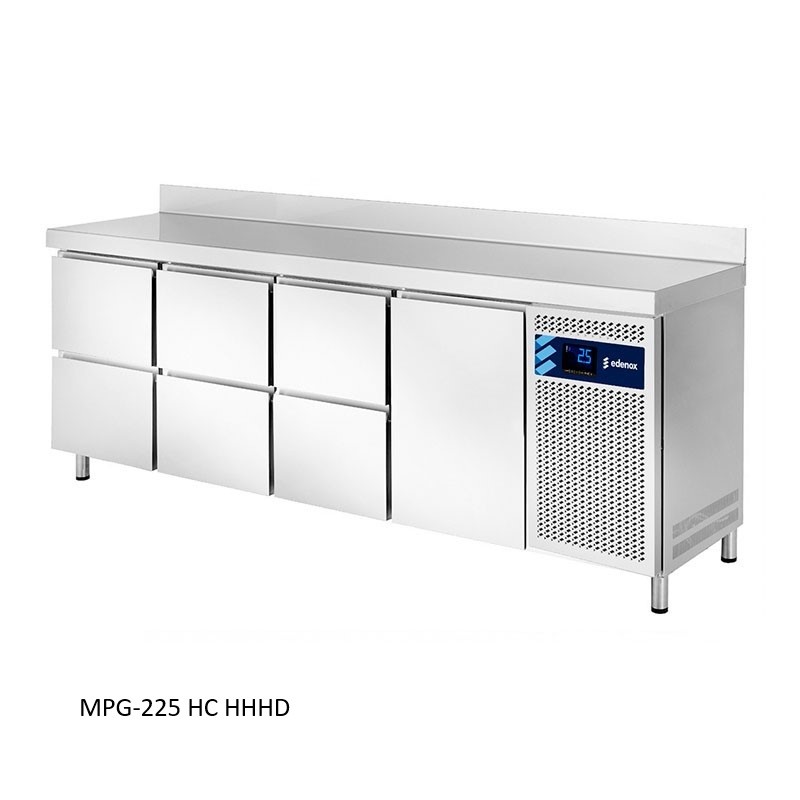 nevera mesa refrigerada gastronorm con cajones para hosteleria restaurantes edenox 7
