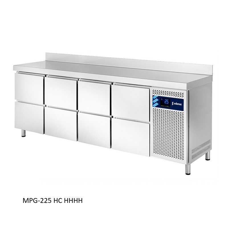 nevera mesa refrigerada gastronorm con cajones para hosteleria restaurantes edenox 8