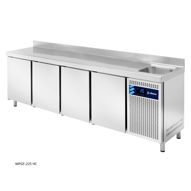mesa refrigerada serie gastronorm para hosteleria bares restaurantes edenox 2
