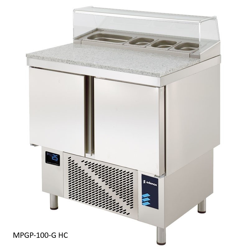 mesas refrigeradas para hosteleria de preparacion ensaladas y pizzas edenox 1
