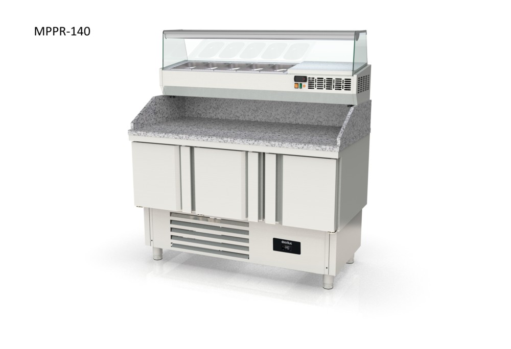 mesa refrigerada pizzas fondo 700 compacta docriluc