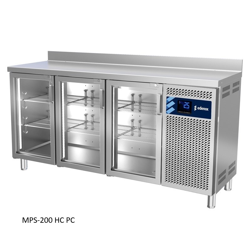 MESA REFRIGERADA SERIE 600 CON PUERTAS DE CRISTAL 1
